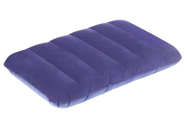 Se7en Solid Velvet Travel Pillow | Dark Blue - Free Size