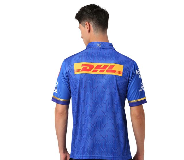 PlayR MI - IPL Fan Men's 100% Polyester Jersey - L