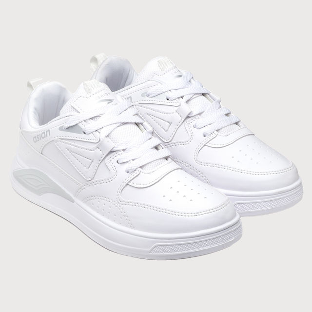 Buy Asian Men s Moscow-01 Full White Sneakers | UK-9 Online