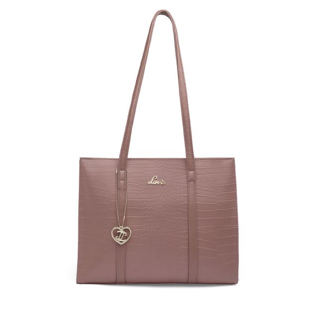 Lavie Crocrex Women's Large Satchel (D Pink) - Buy at ₹4299