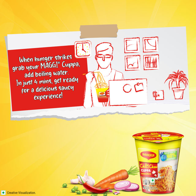 Maggi Chilly Chow Cuppa Instant Noodles