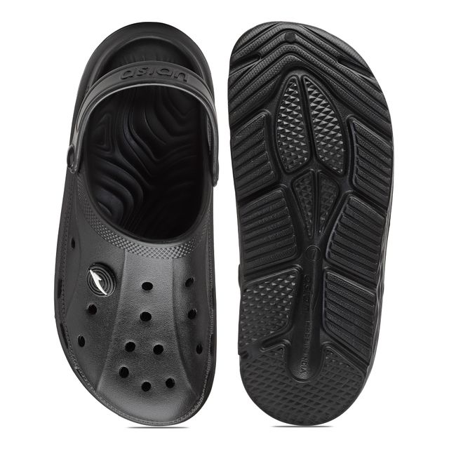 Asian Agc-14 Men Clogs Black (Size-8)