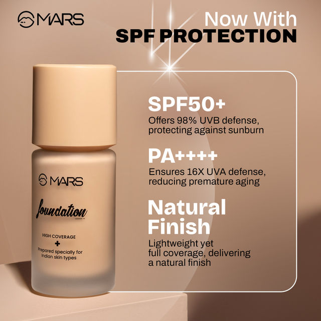 MARS Cosmetics High Coverage Liquid Foundation (Shade-03)