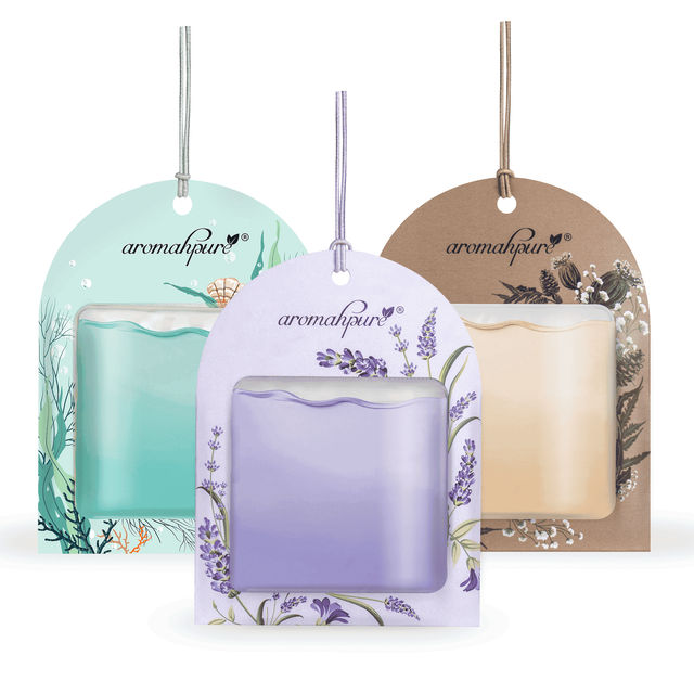 Aromahpure Gel Wink Car Perfume - Lavender | Musk | Aqua | Pack of 3 | Long-Lasting | 30 Days 23 ml X 2 Combo