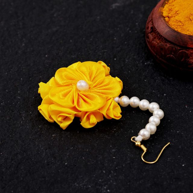Oye Happy Yellow Pearl Jewellery Set