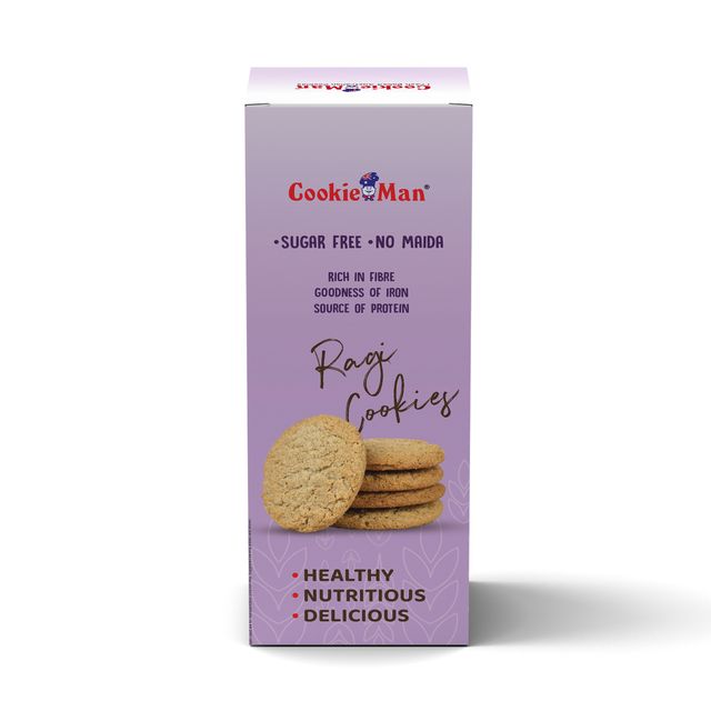 Cookie Man Sugar Free Ragi No Maida Millet Cookies Biscuits
