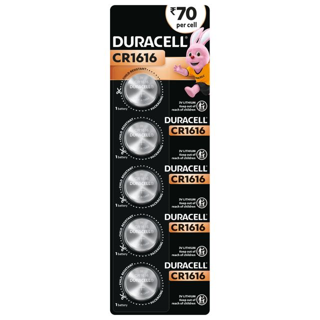 Duracell CR1616 3V Coin Battery for Key fobs and Medical Equipment, Specialty Devices, Calculator, Watch, Key Fob