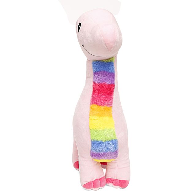 Hamley's Fuzzbuzz Dino, Soft Roys for Kids, Pink, 40cm