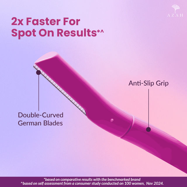 Azah Reusable Smooth Moves Face Razor For Women (Pack Of 3)
