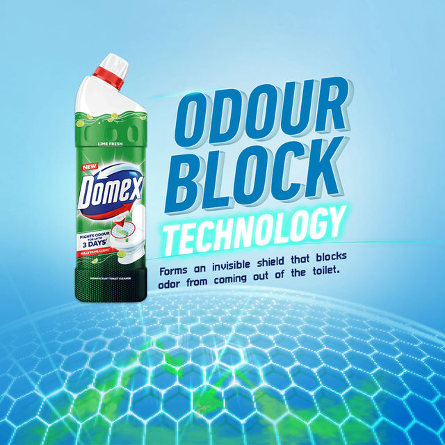 Domex Toilet Cleaner Liquid, Lime Fresh(1l) & Domex Toilet Cleaner Liquid, Ocean Fresh(1l) Combo