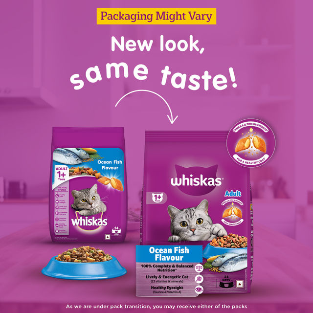 Whiskas Adult Ocean Fish Flavour Dry Cat Food