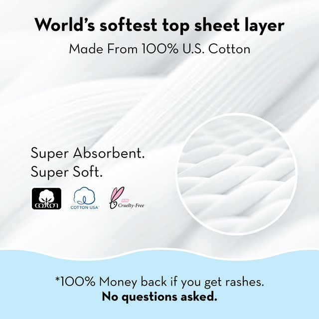 Plush Rash Free XL Sanitary Pads