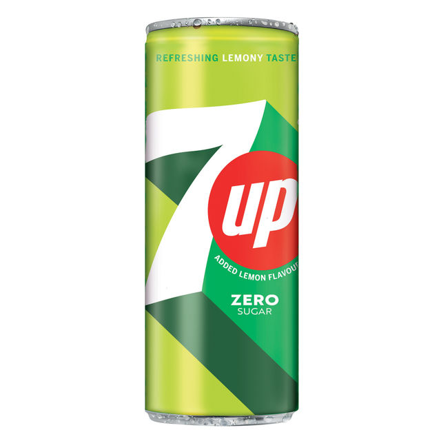 7Up Zero Sugar Soft Drink Can 330 ml Combo