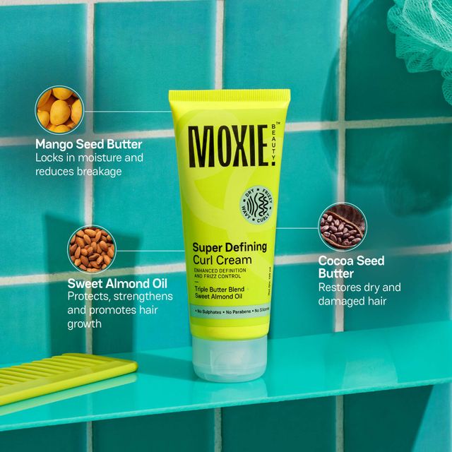 Moxie Beauty Super Defining Curl Cream | For Curly & Wavy Hair