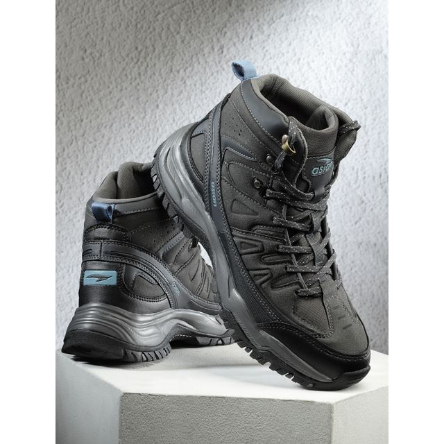 Asian Everest-22 Trekking Shoes For Men Dark Grey | UK-9