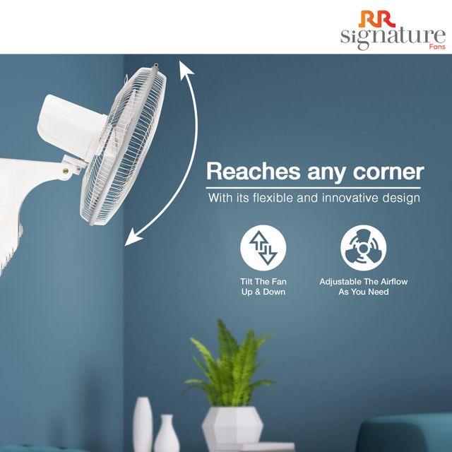RR Signature MOJO PLUS High Speed 400 MM Wall Fan White