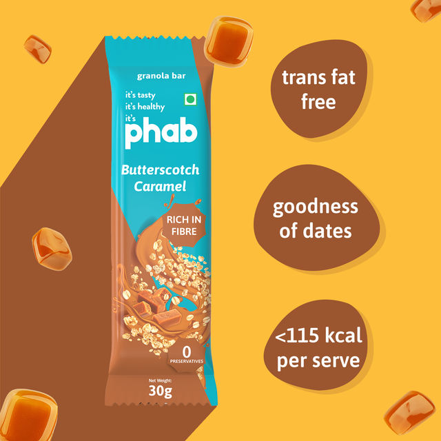 Phab Granola Bar Butterscotch Caramel 30 g Combo