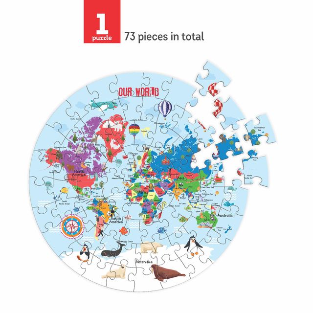 Sterling World Map Puzzle Game