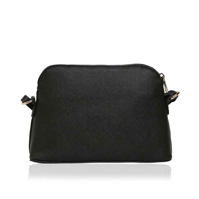 Lavie Women's CSB Synthetic Leather Satchel Bag | Black - M
