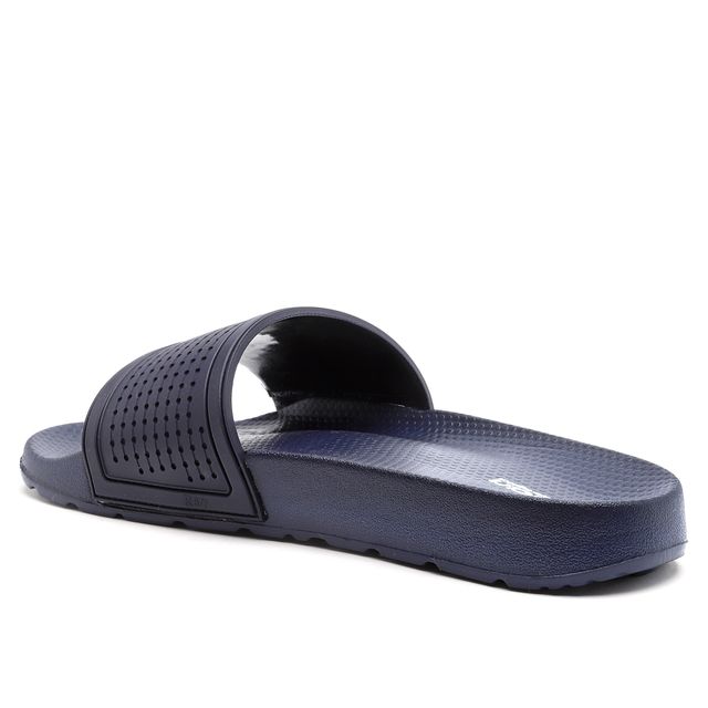 Asian Men's Slides | Slider-33 | Navy and White - UK 10