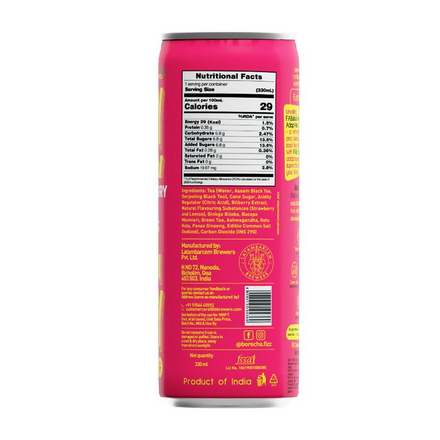 Borecha Strawberry and Lemon Iced Tea