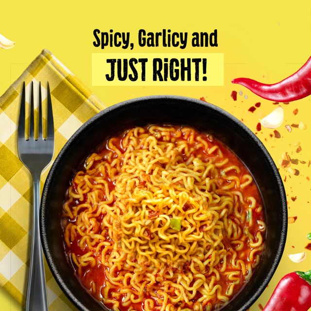 Maggi 2-Minute Spicy Garlic Instant Noodles 248 g Combo