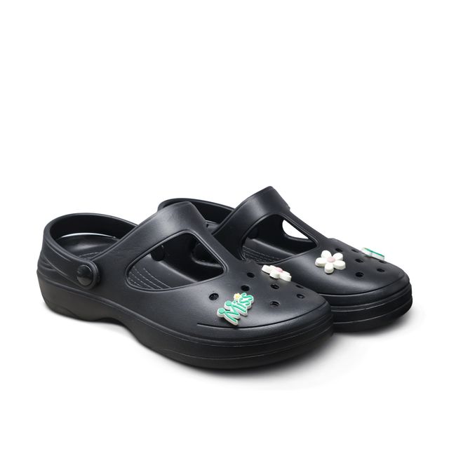Asian Women's Clogs | Indigo-07 | Black - UK 6