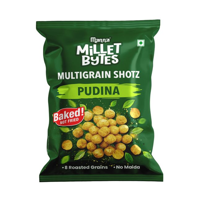 Manna Millet Bytes - Multigrains Shots- Pudina