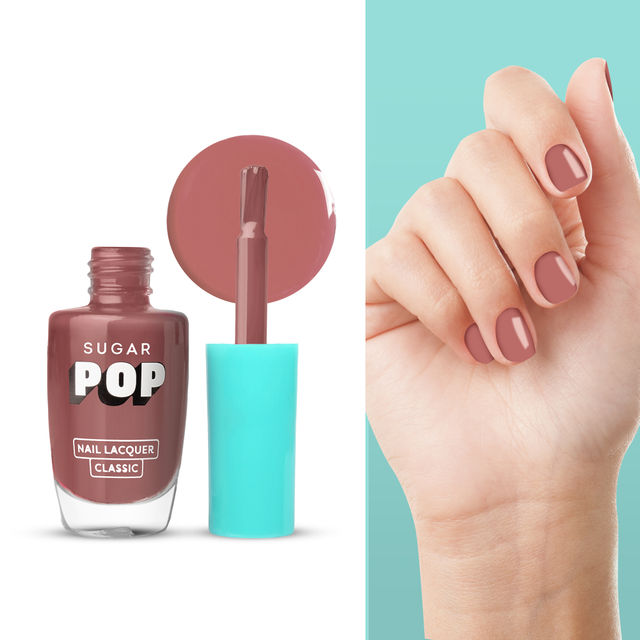 Sugar Pop Quick Drying Ultra Long-Wear Glossy Finish Nail Lacquer -Silk Stockings 08(10ml) & Sugar Pop Quick Drying Ultra Long-Wear Glossy Finish Nail Lacquer Chocolate Treat 11(10ml) Combo