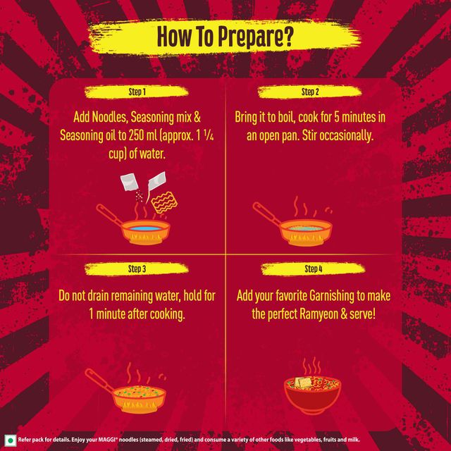 Maggi Korean Bbq Veg Instant Noodles Veg 90 g Combo