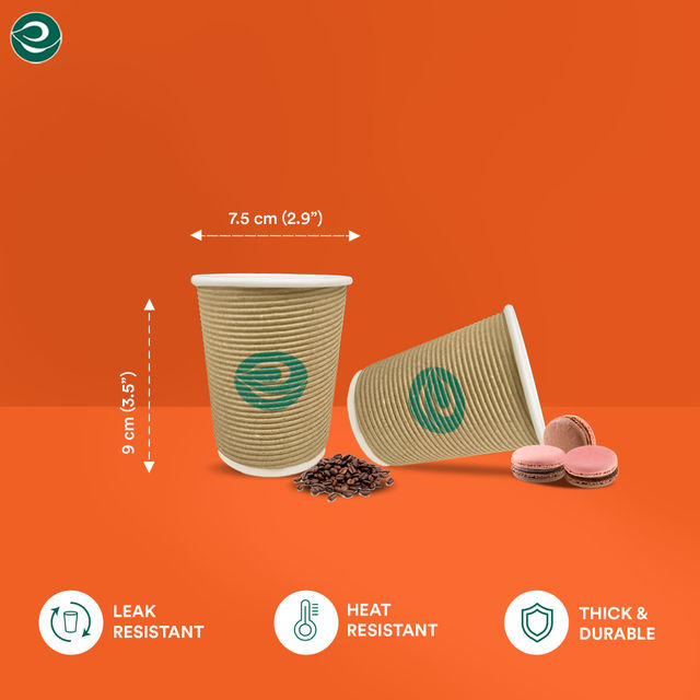 ECO SOUL 250 ml | 10 Count | Disposable Cup/Glass