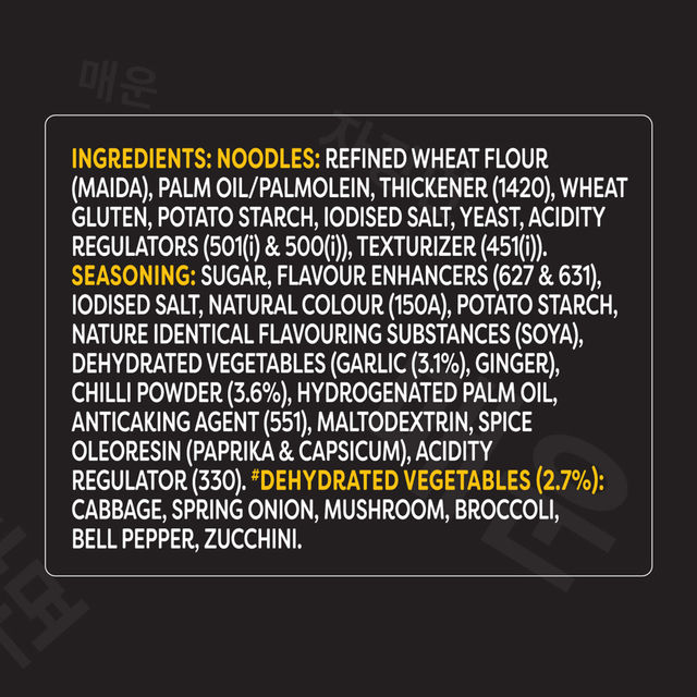 Knorr Korean Ramen Spicy Jjajangmyeon Veg Meal 110 g Combo