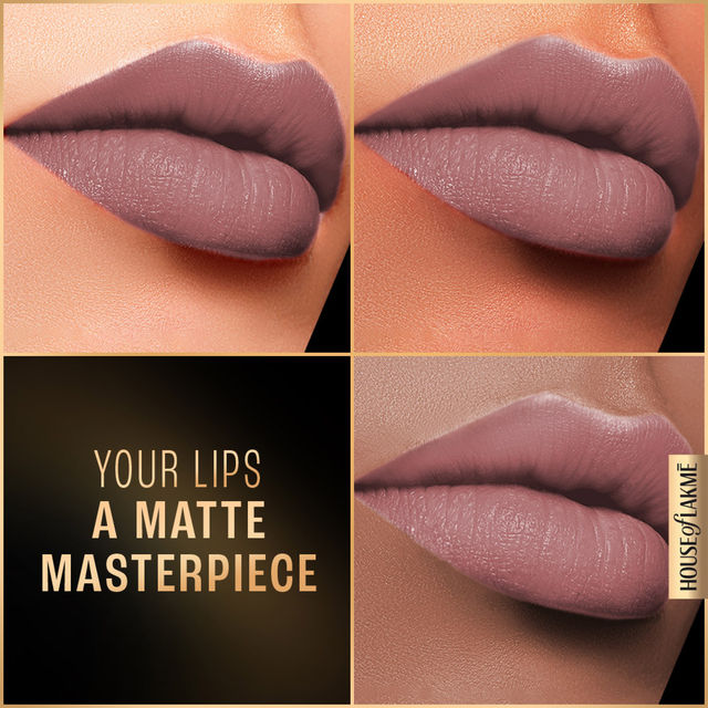 Lakme Forever Matte Liquid Lip, 16hr Lipstick, Lightweight & transferproof - Nude Bloom