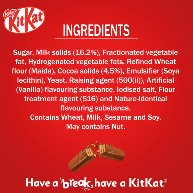Nestle KitKat 3 Fingers Choco Coated Wafer Bar Combo