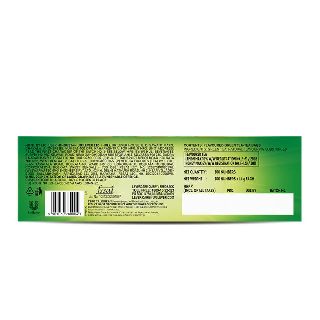 Lipton Honey and Lemon Green Tea