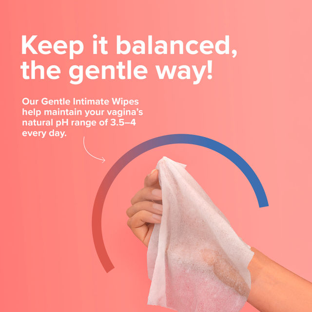 Nua Intimate Wipes for Gentle, pH-Balanced Cleansing 
