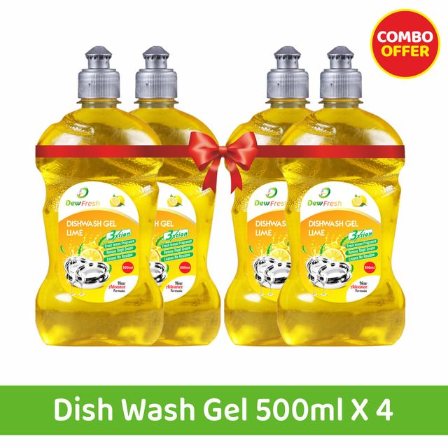 Dew Fresh Dishwash Gel 1 l Combo