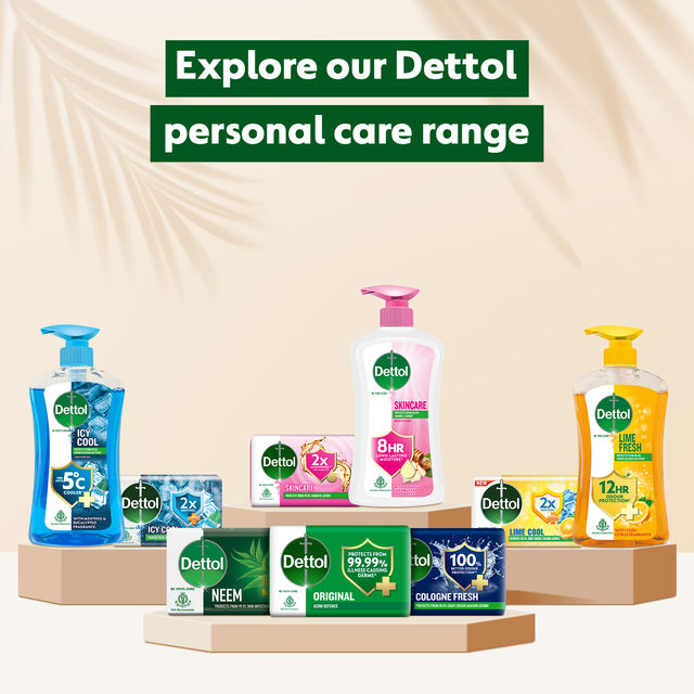 Dettol Icy Cool Body Wash & Shower Gel Bottle with Salicylic Acid for Men | Long Lasting Freshness