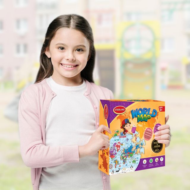 Sterling World Map Puzzle Game