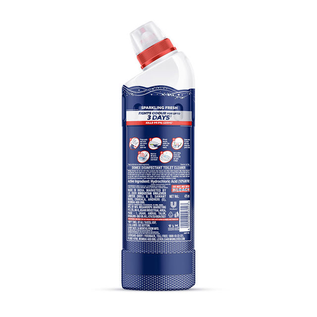 Domex Fresh Guard Ocean Fresh Disinfectant Toilet Cleaner Liquid for 100 Flushes