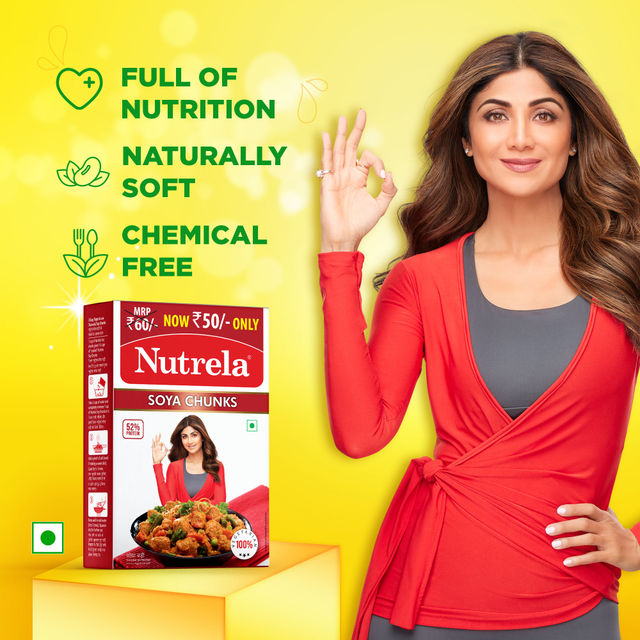 Nutrela 100% Vegetarian Soya Chunks