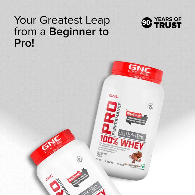 GNC Pro Performance 100% Whey Protein | 2 lbs | Chocolate Supreme