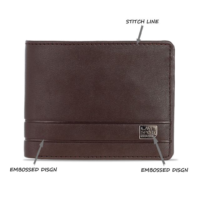 Lavie Sport Men's Faux Leather Wallet | Brown