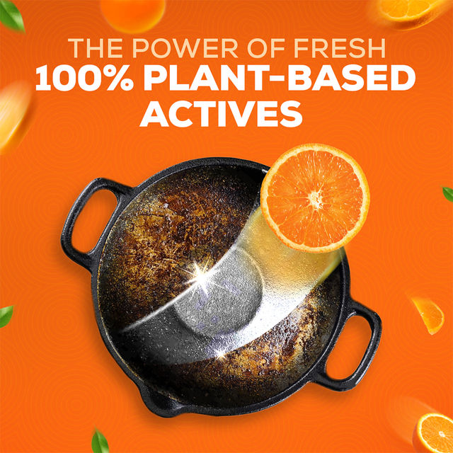 Vim Proclean 100% Plant-Based Actives Tangerine Freshness Dishwash Liquid