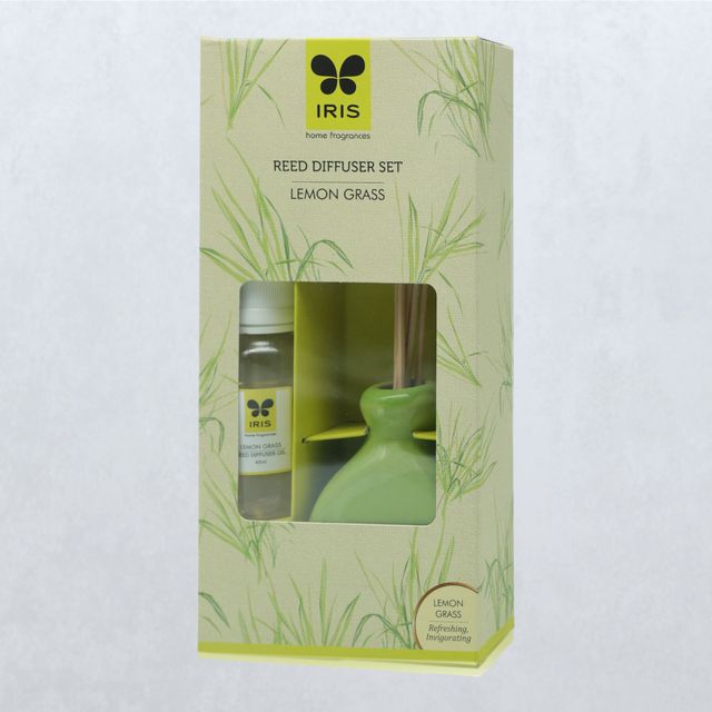 Iris Home Fragance Reed Diffuser Set - Lemon Grass