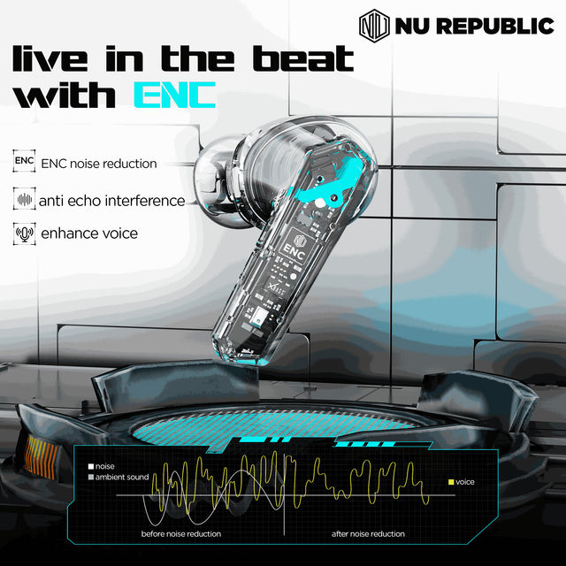 Nu Republic Cyberstud X8 TWS Earbuds (Silver)