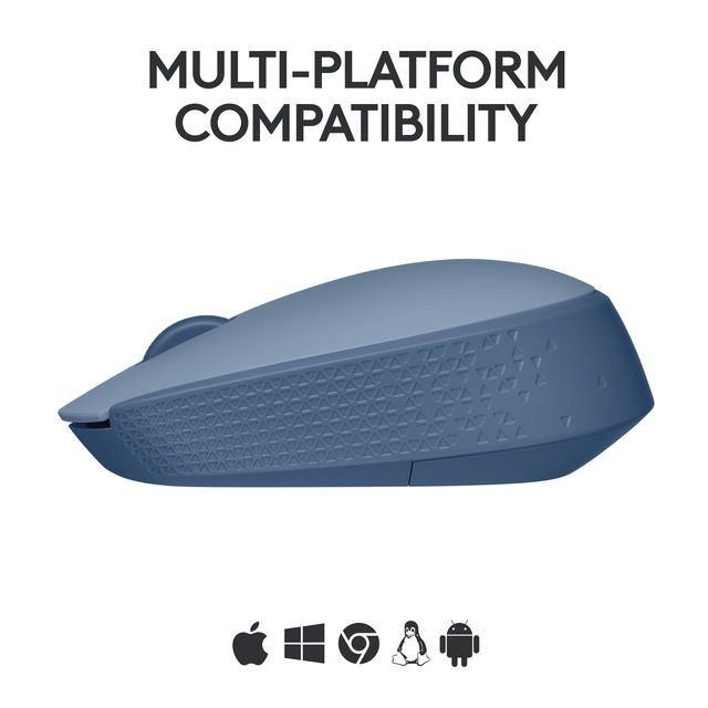 Logitech M171 Wireless Optical Mouse Blue Grey