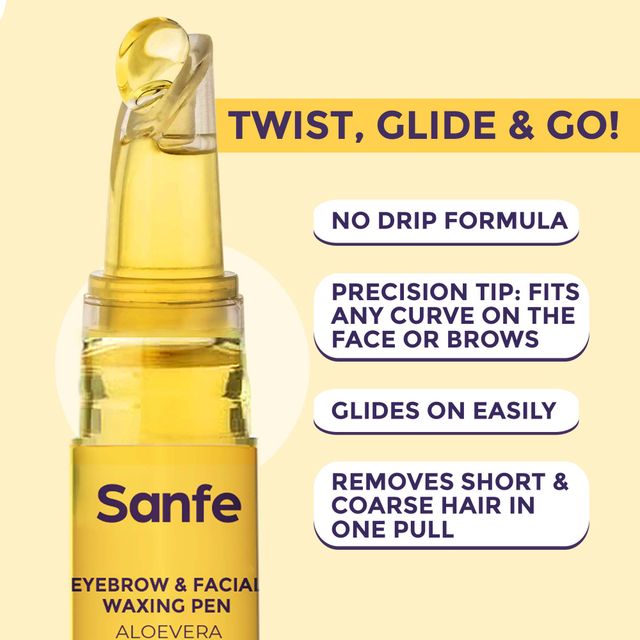 Sanfe Eyebrow & Facial Waxing Pen For Women Hair Removal Smooth & Bright Skin