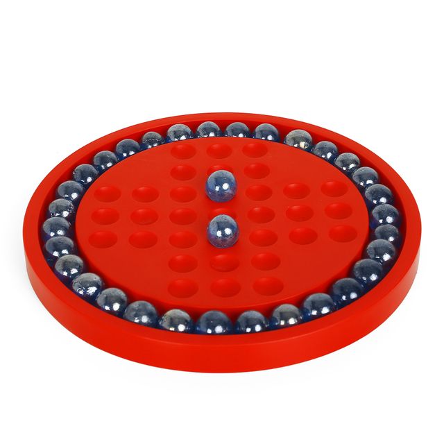 Toyden Brainvita Board Game With 32 Marbles, Marble Solitaire, Single Player Game, Ages 3 Years