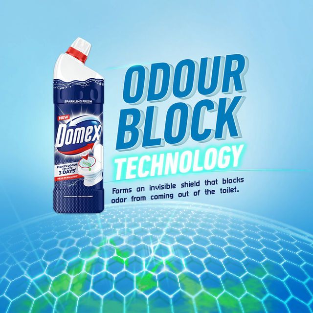 Domex Fresh Guard Ocean Fresh Disinfectant Toilet Cleaner Liquid for 100 Flushes